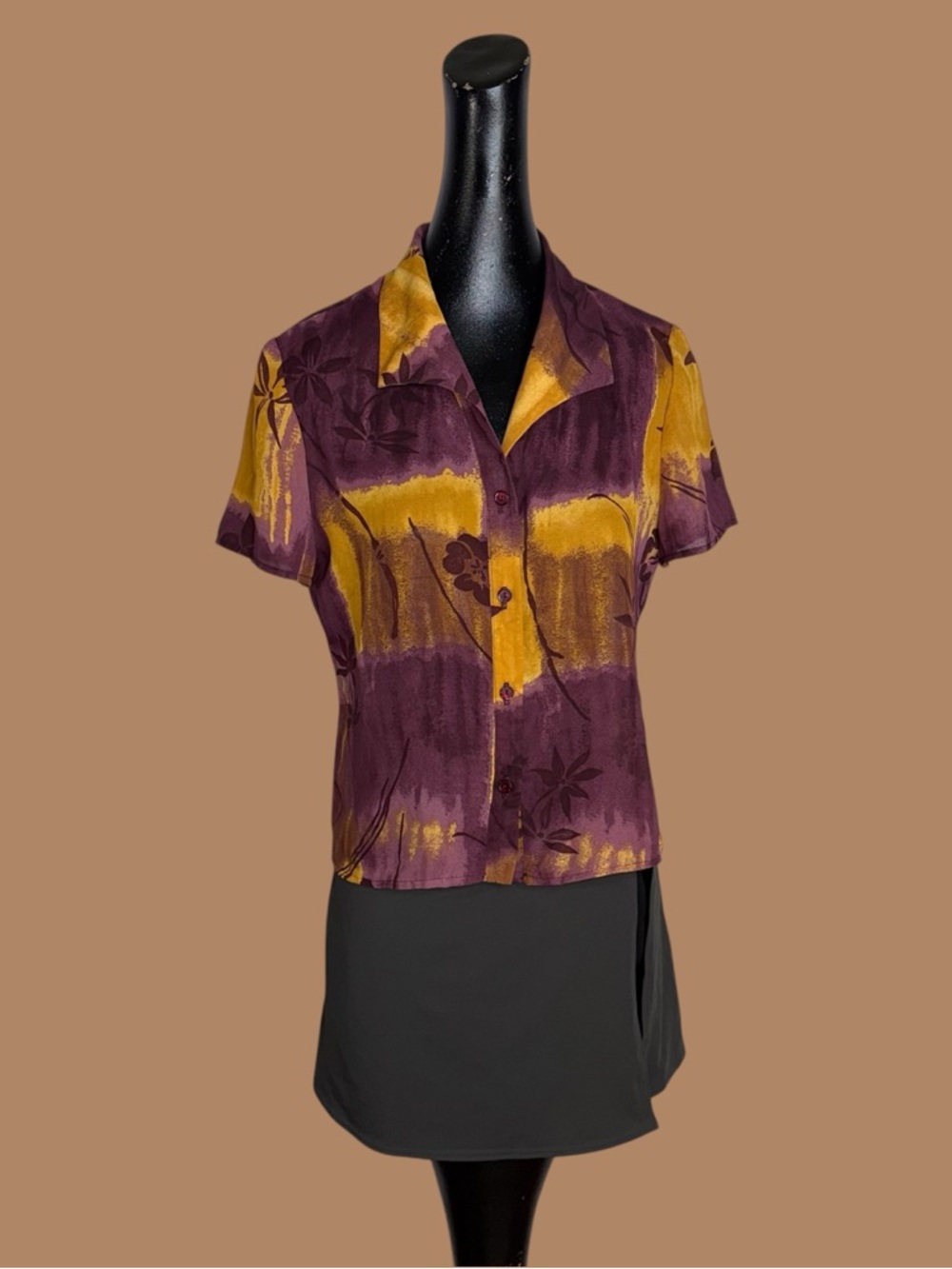 Vintage Positive Attitude short sleeve button down